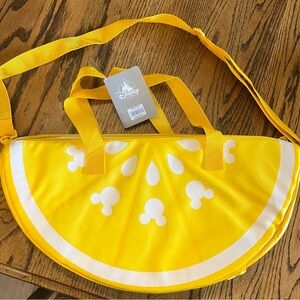 DISNEY STORE- Mickey/Mouse Lemon Slice Insulated Large Beach/Picnic Bag!  NEW